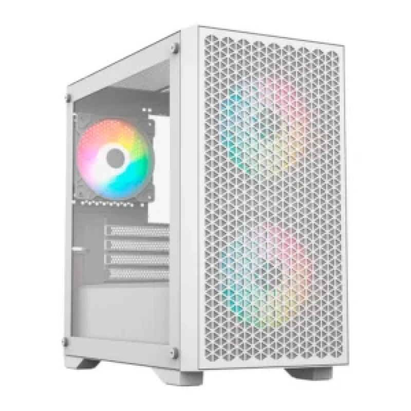 Gabinete Gamer Xzeal XZ130 White, ATX, Incluye 3 Ventiladores RGB, USB 3.0, Ventana Lateral, Led RGB, XZCGB06W, PROMOXZEAL