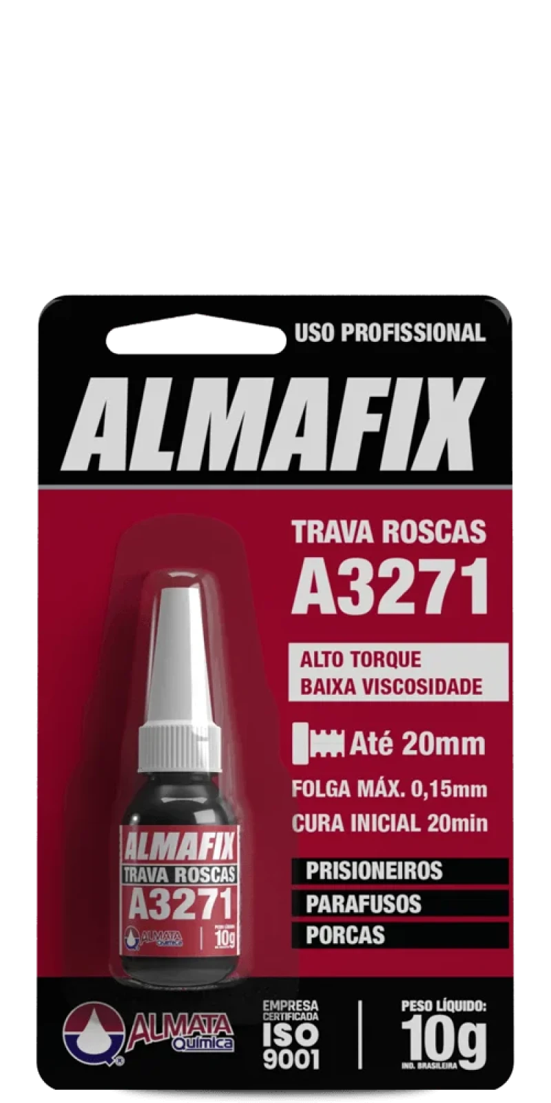 ADESIVO TRAVA ROSCA ALTO TORQUE 10G - ALMATA