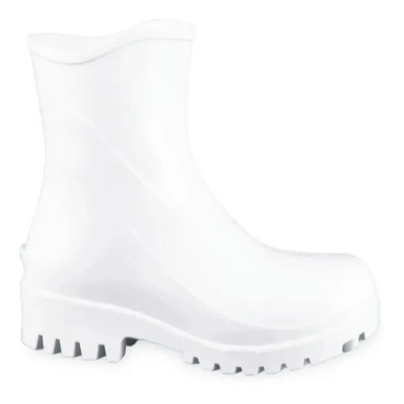 BOTA PVC N42 CANO CURTO BRANCA S/FORRO BRACOL