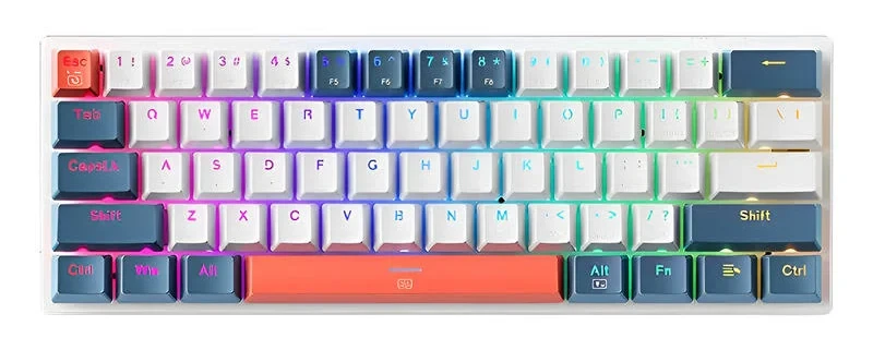 Kit Teclado Gamer Vorago KM-500 Retroiluminado Gamer Led Azul