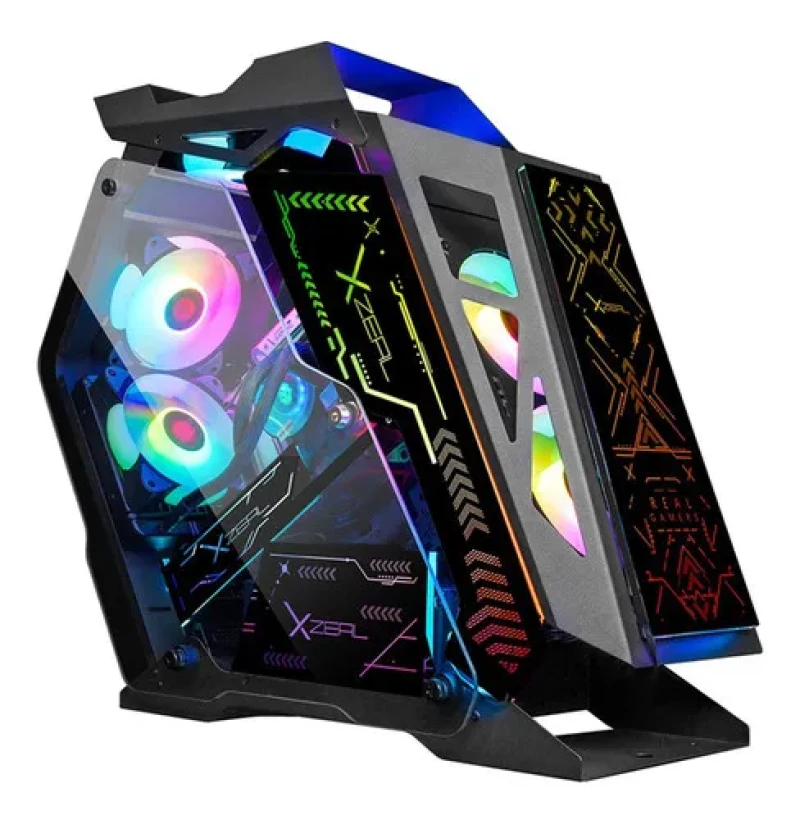 Gabinete Gamer Xzeal XZ110-1, 4 Ventiladores RGB Incluidos, ATX, USB 3.0, Ventana de Cristal templado, XZCGB12B, PROMOXZEAL
