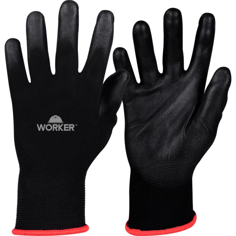 LUVA BANHADA EM POLIURETANO TAMANHO G - WORKER