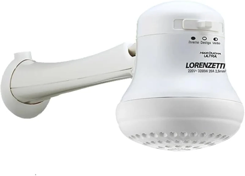 CHUVEIRO ELÉTRICO BRANCO MAXI DUCHA, 3200W 220V - LORENZETTI