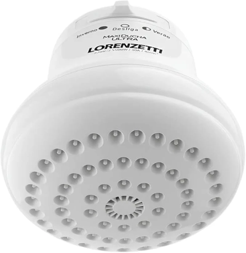 CHUVEIRO ELÉTRICO BRANCO MAXI DUCHA, 3200W 220V - LORENZETTI