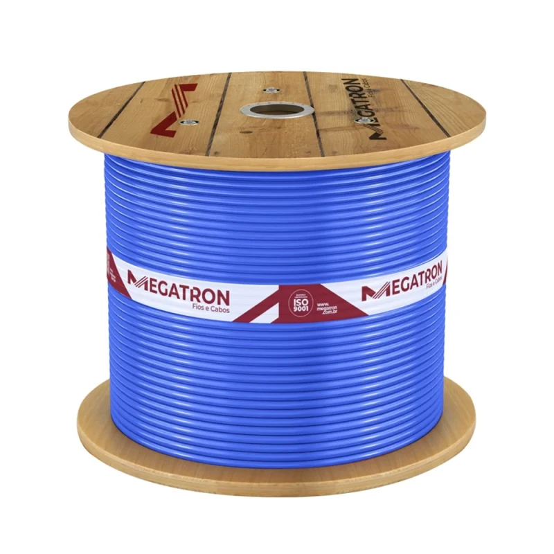 CABO FLEXÍVEL MEGATRON 4MM 750V AZUL - METRO