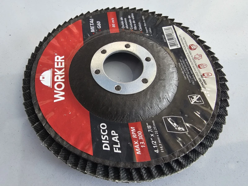 DISCO FLAP CURVO G60 PARA METAL - WORKER