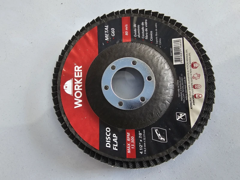 DISCO FLAP CURVO G60 PARA METAL - WORKER