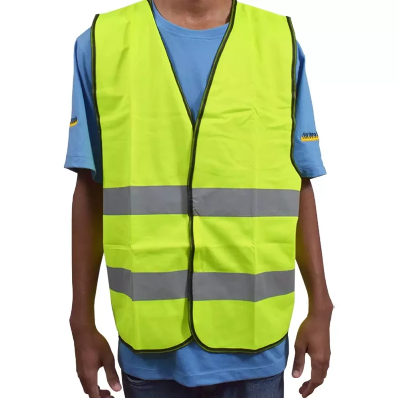 COLETE REFLETIVO POLIÉSTER AMARELO FLORESCENTE - WORKER