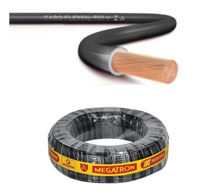 CABO FLEXÍVEL 1,5mm 750V MEGATRON PRETO - METRO